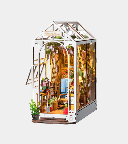 Kit fai da te per casetta fermalibri in miniatura - Garden House