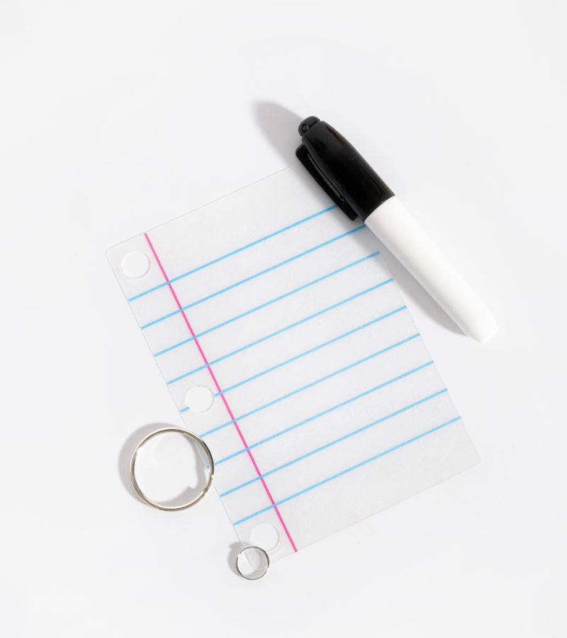 Kit portachiavi personalizzato con piccola lettera