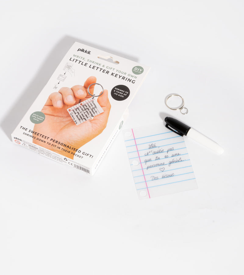 Kit portachiavi personalizzato con piccola lettera
