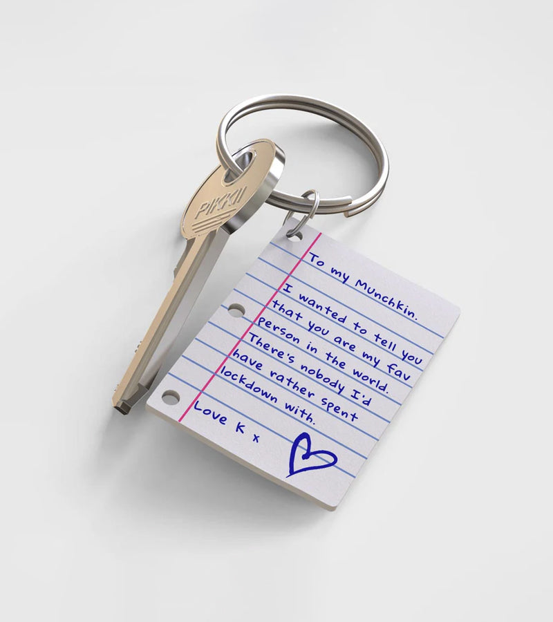 Kit portachiavi personalizzato con piccola lettera