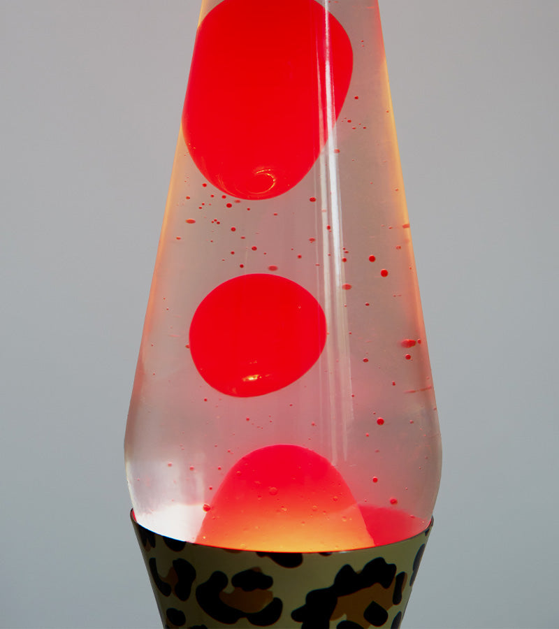 Lampe à lave léopard