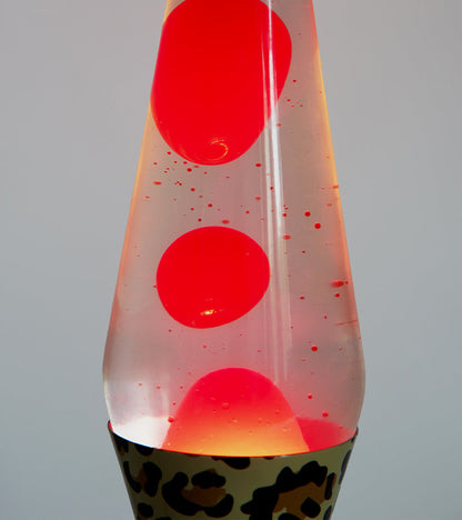 Lampe à lave léopard