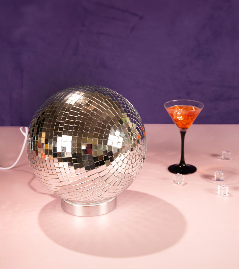 Lampada disco ball da appoggio