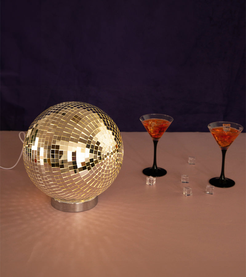 Lampada disco ball da appoggio