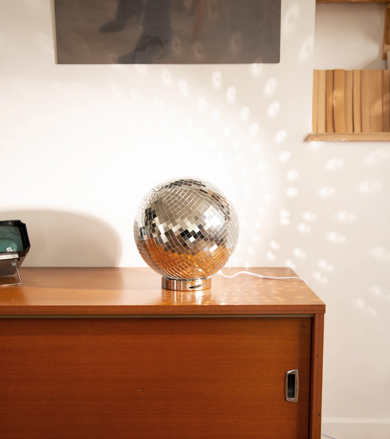 Lampada disco ball da appoggio