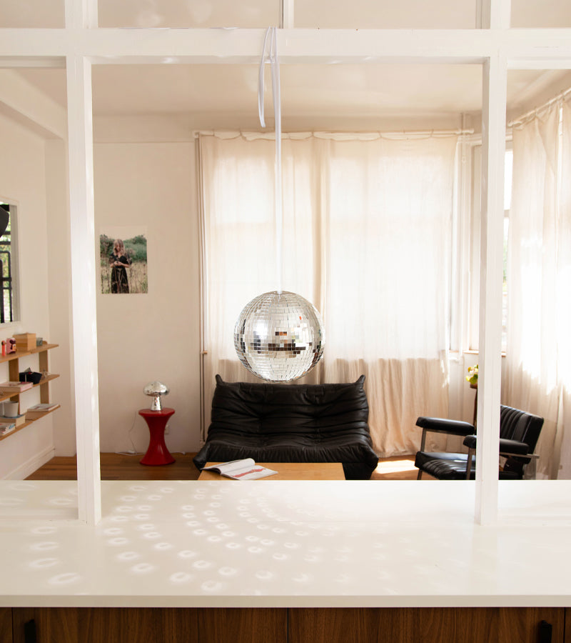 Lampada disco ball da appoggio