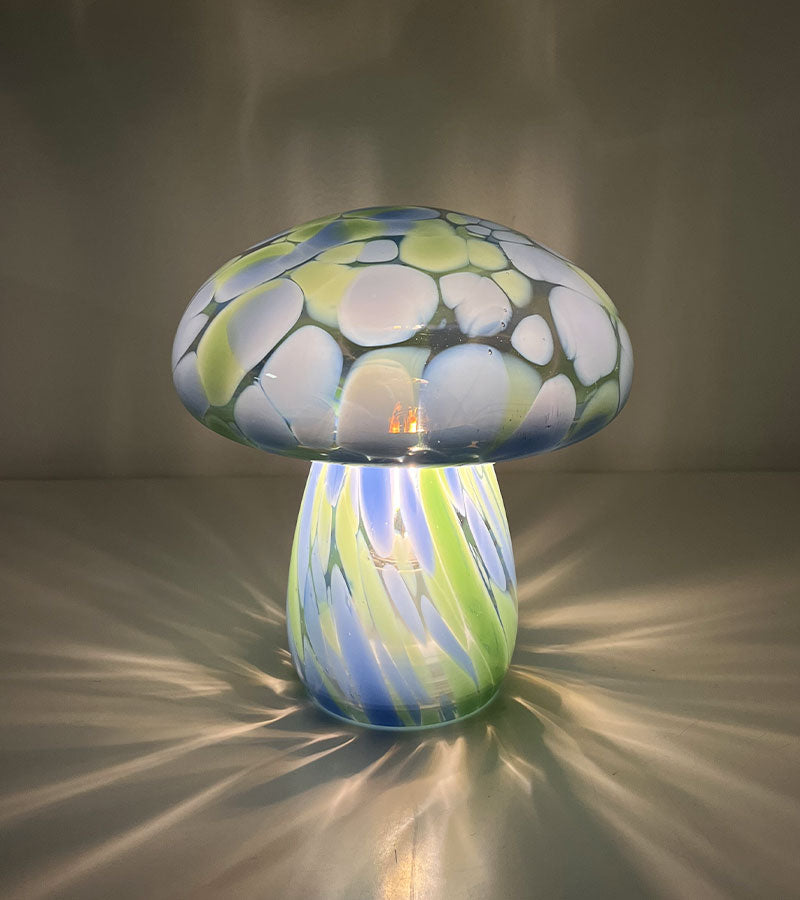 Lampe champignon chips en verre, sans fil