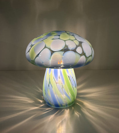 Lampe champignon chips en verre, sans fil