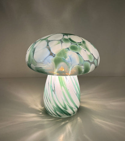 Lampe champignon chips en verre, sans fil
