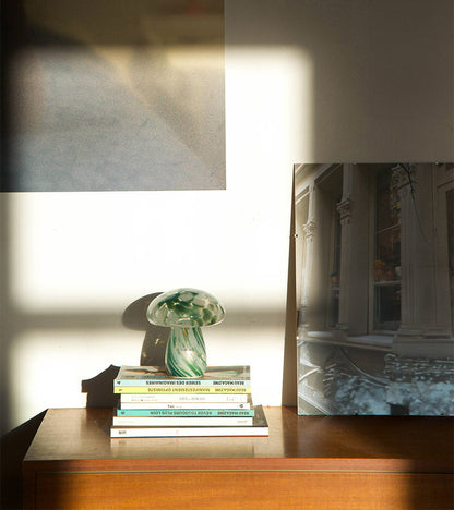 Lampe champignon chips en verre, sans fil