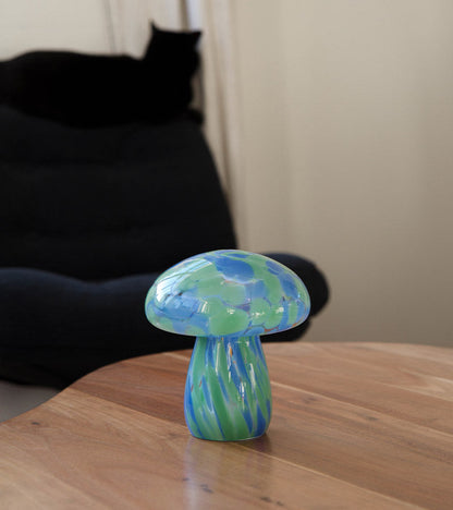 Lampe champignon chips en verre, sans fil