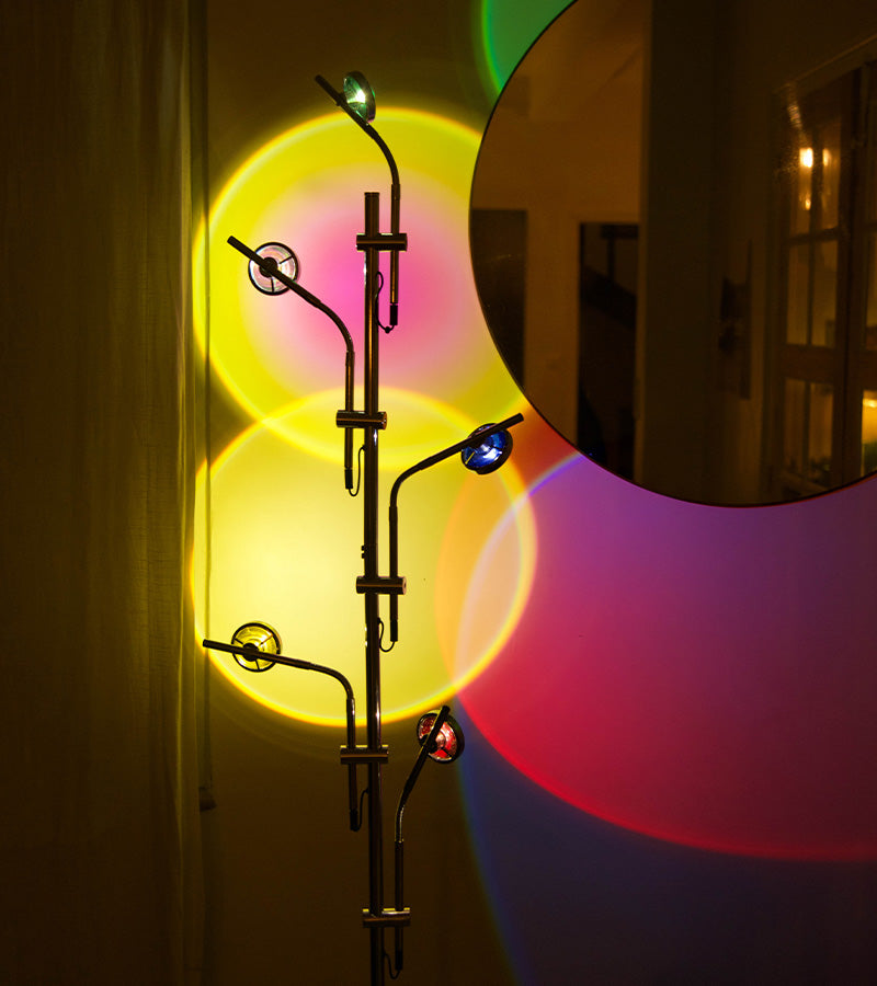 Lampada multi-tramonto a 5 faretti