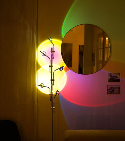 Lampada multi-tramonto a 5 faretti