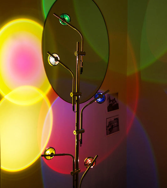 Lampadaire coucher de soleil à 5 spots