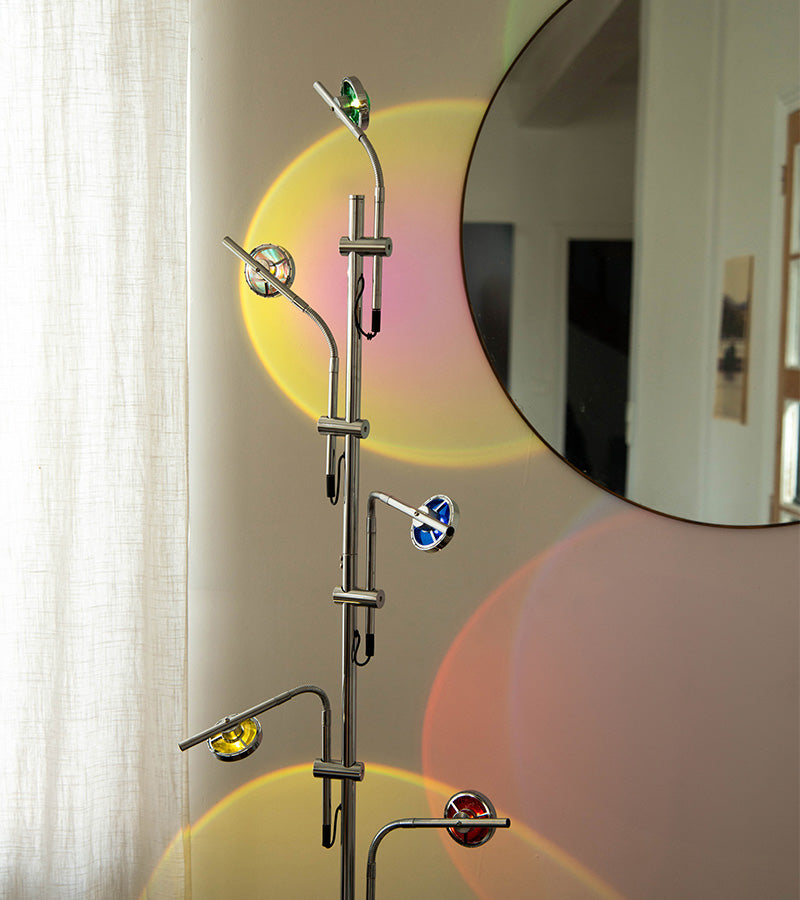 Lampada multi-tramonto a 5 faretti