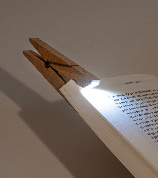 Lampada da lettura a molletta