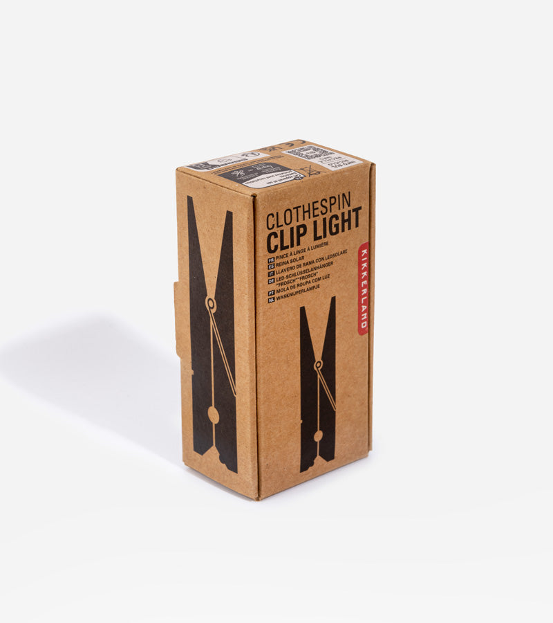 Lampe de lecture pince à linge  Kikkerland