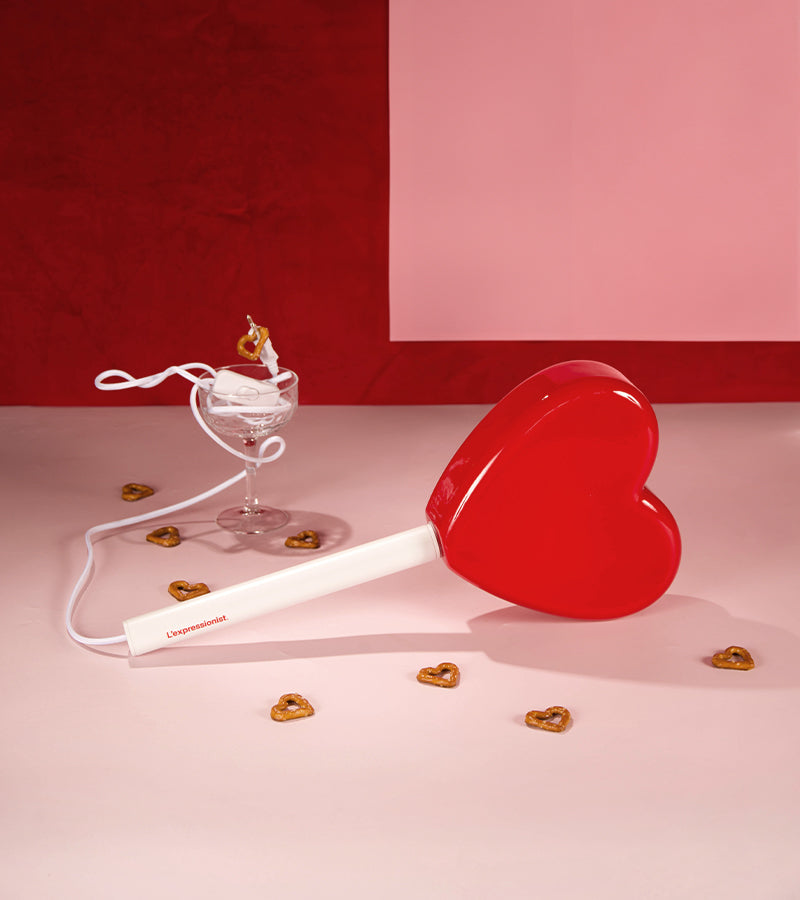 Lampada da parete lecca-lecca cuore