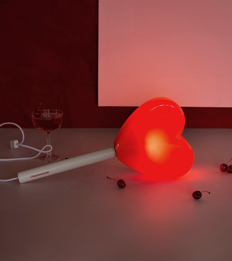 Lampada da parete lecca-lecca cuore