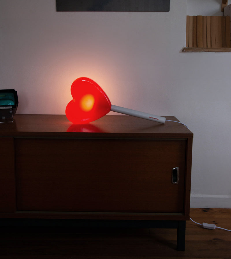 Lampada da parete lecca-lecca cuore
