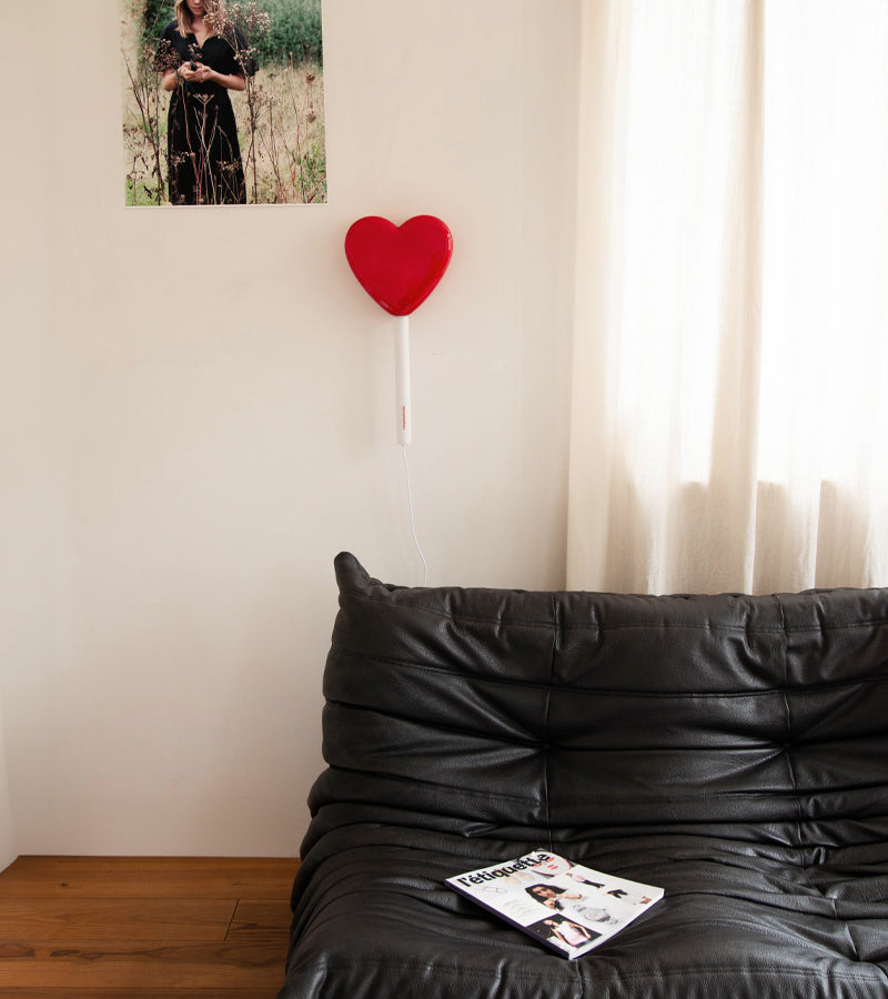 Lampada da parete lecca-lecca cuore