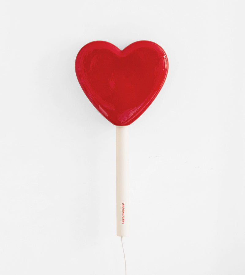 Lampada da parete lecca-lecca cuore