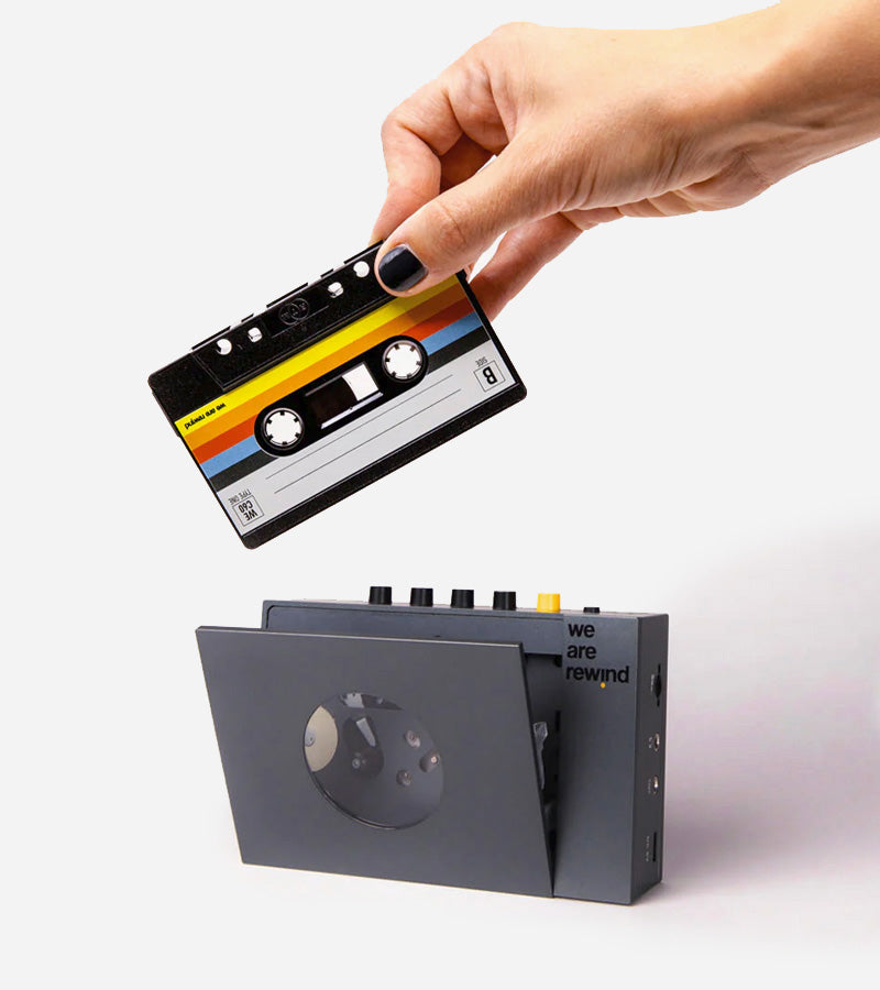 Lecteur de cassette portable - We are Rewind Noir  We are rewind