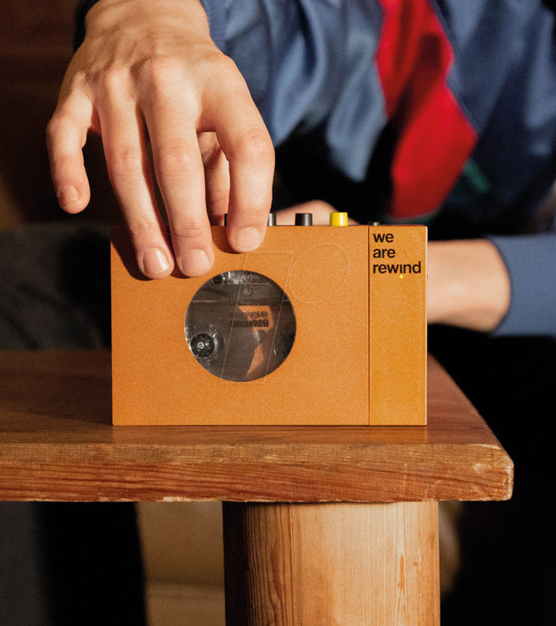 Lecteur de cassette portable - We are Rewind Bleu  We are rewind