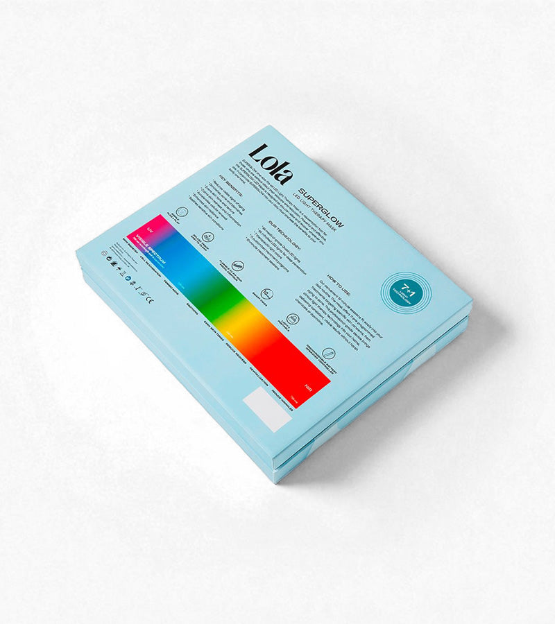 Maschera viso a LED - Superglow LOLA