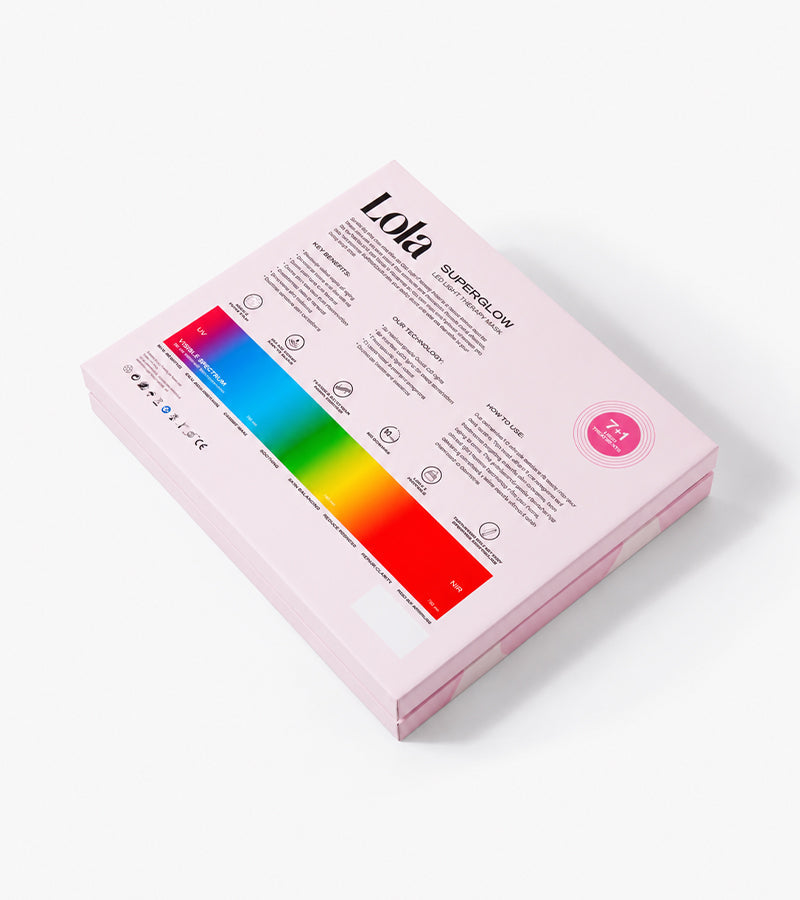 Maschera viso a LED - Superglow LOLA