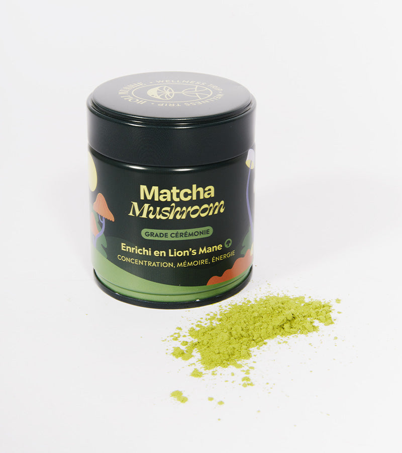 Matcha focus con funghi adattogeni