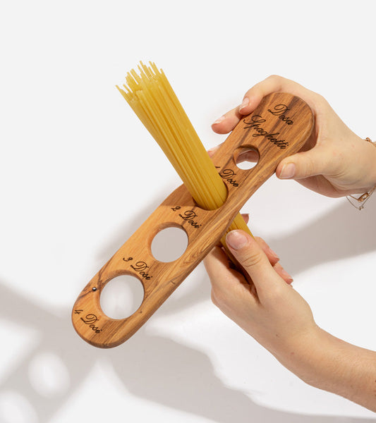 Misuratore per spaghetti in legno d'ulivo italiano