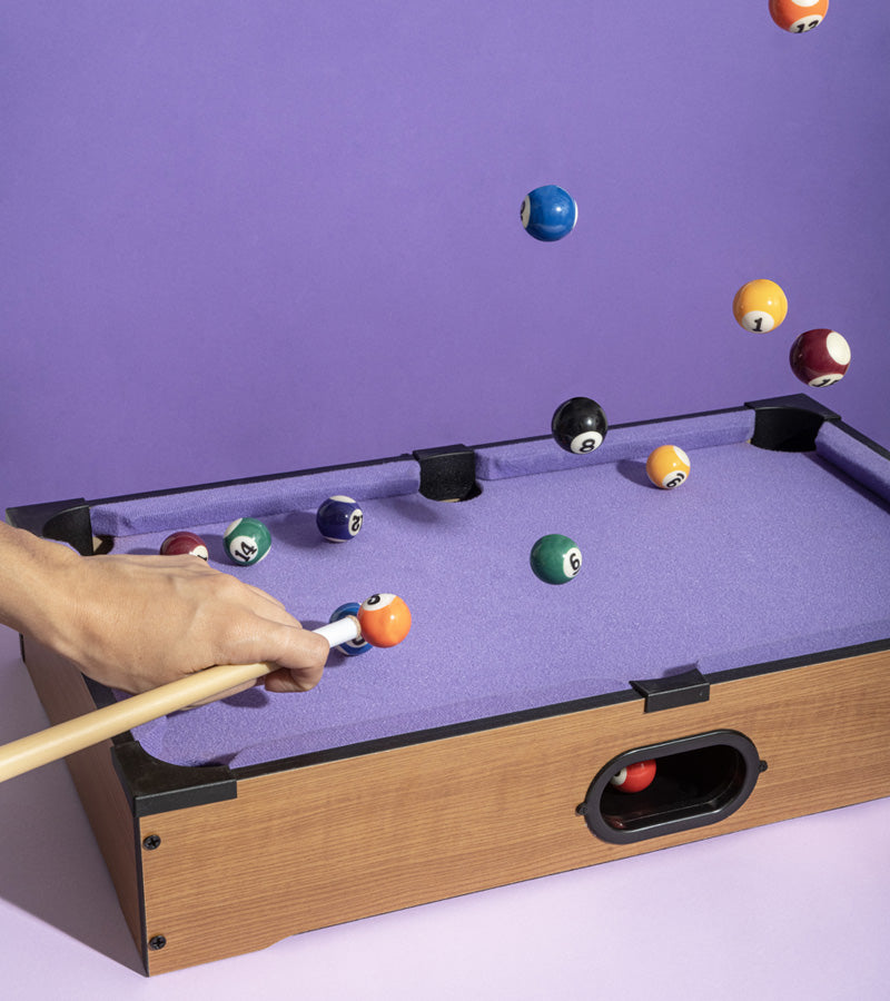 Mini billard de table lilas  L'expressionist