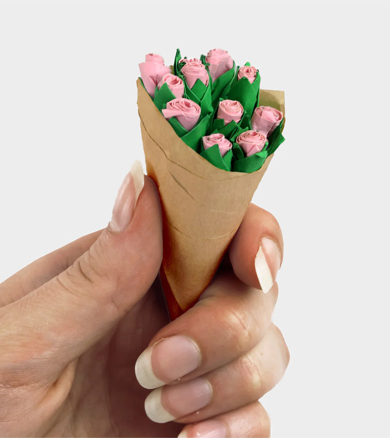 Mini bouquet di fiori di carta da personalizzare