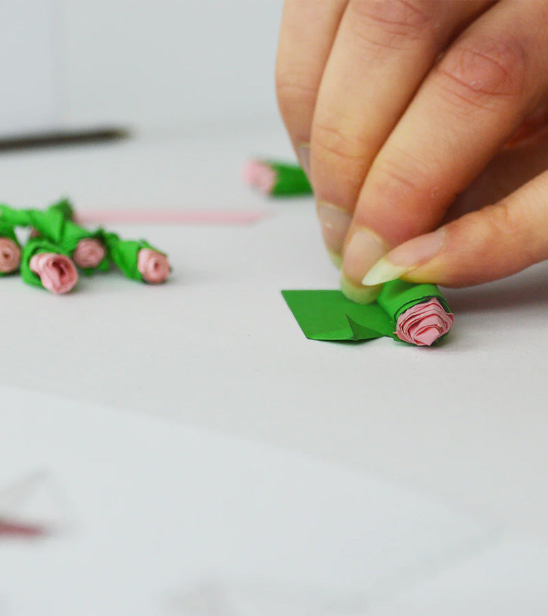 Mini bouquet de fleurs en papier à personnaliser