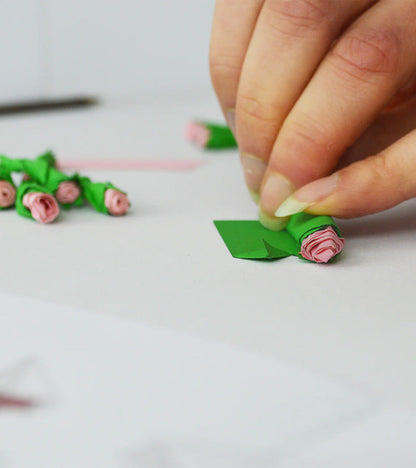 Mini bouquet de fleurs en papier à personnaliser