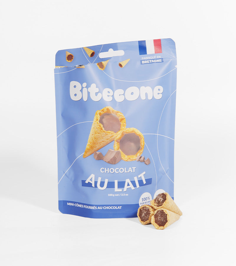 Mini coni ripieni di cioccolato