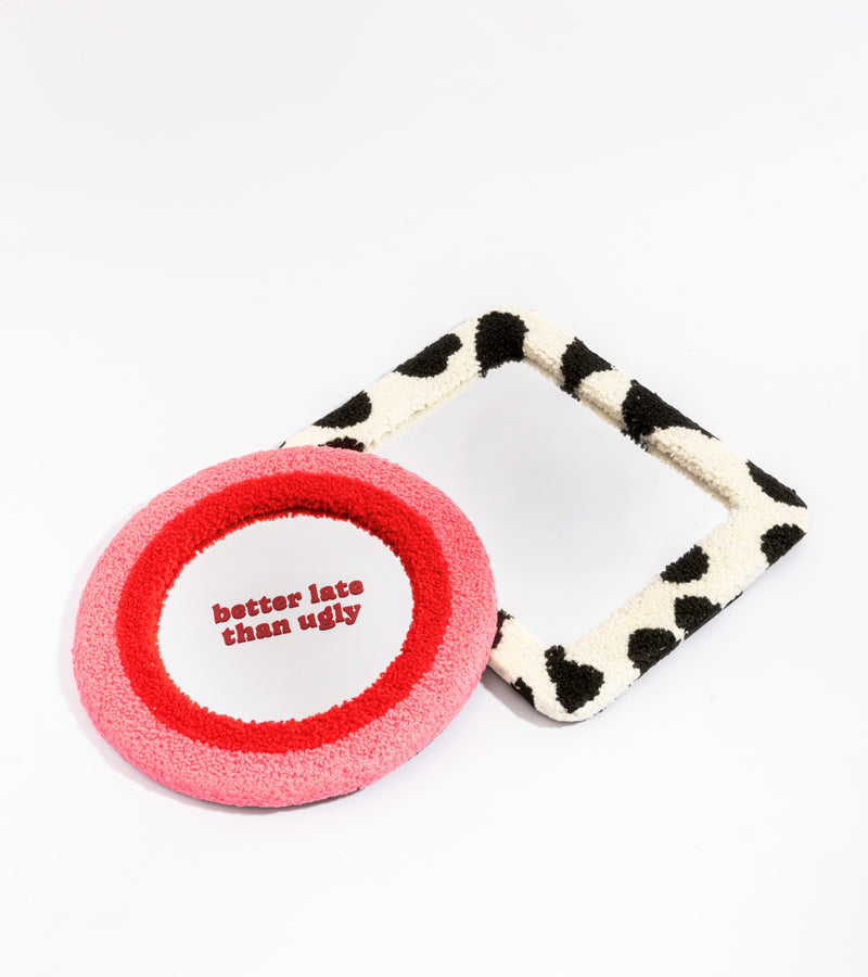 Miroir "Better late than ugly" 