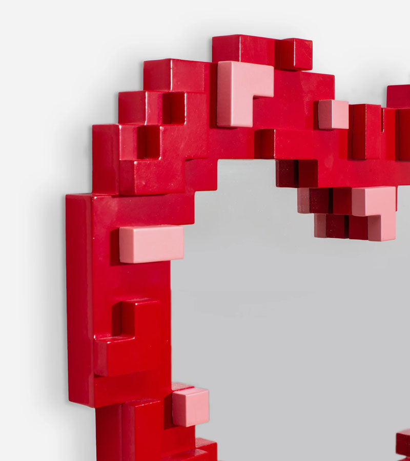 Specchio a cuore Pixel Design