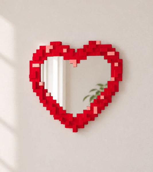 Specchio a cuore Pixel Design