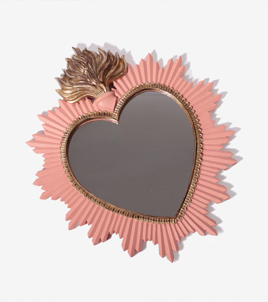 Specchio ex-voto rosa