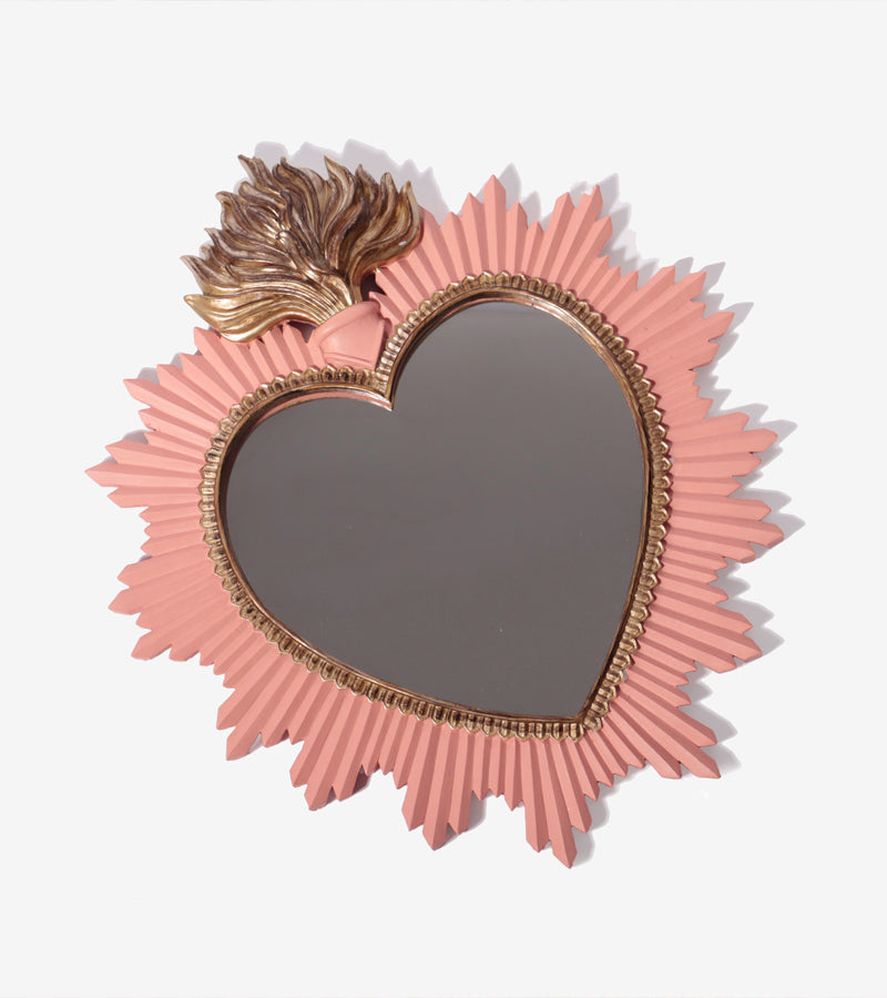 Specchio ex-voto rosa