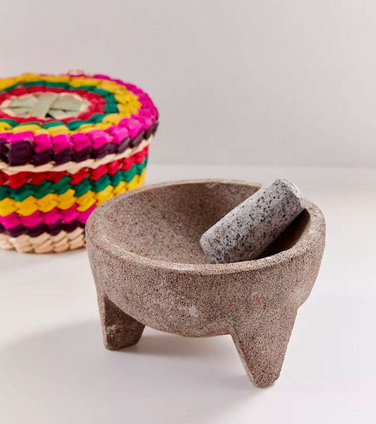 Set di mortaio, pestello e cestino per tortilla