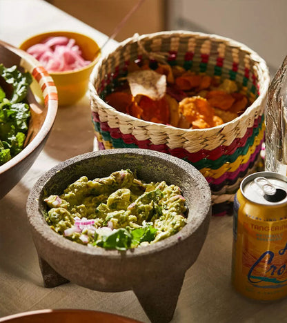 Set mortier, pilon et panier pour tortilla  Verve Culture