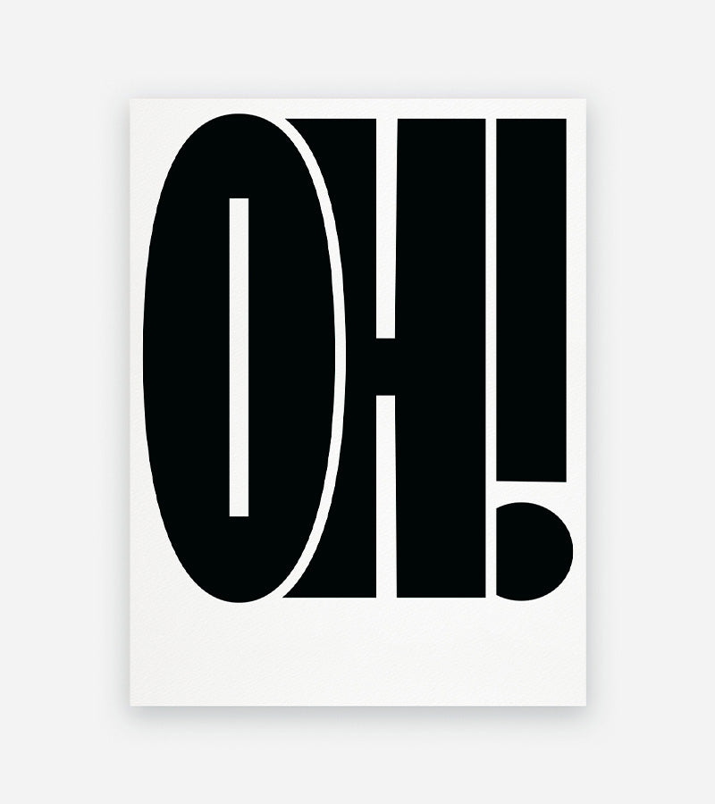 OH! - Affiche 30x40  Topo studio