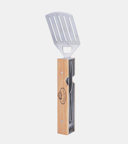 Utensile per barbecue pieghevole 4 in 1