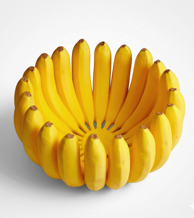 Cesto di frutta con banane realistiche