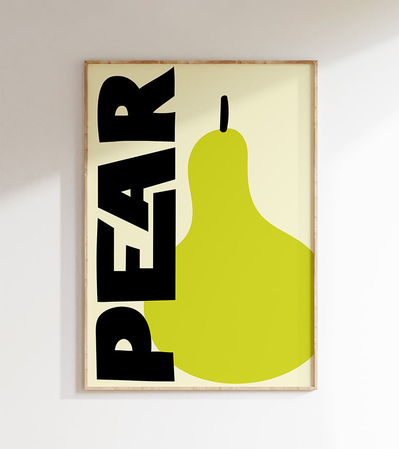 Pear - Affiche A3  Inoui affiches