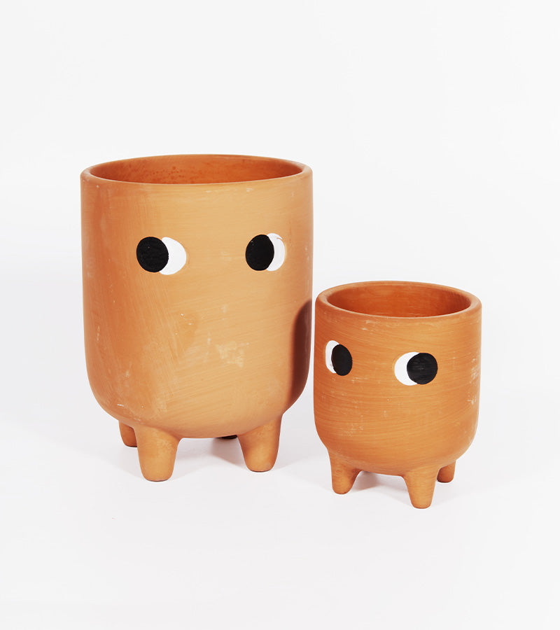 Piccolo vaso di fiori in terracotta
