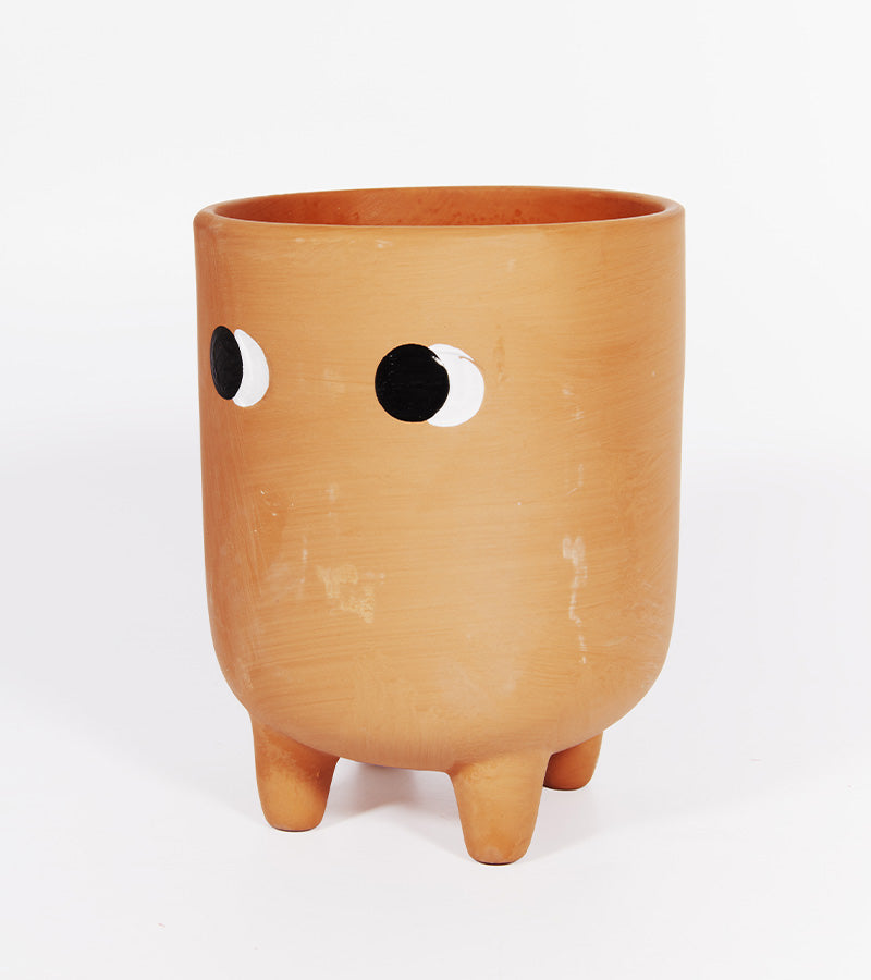Piccolo vaso di fiori in terracotta